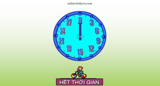 Thời gian còn lại mỗi ngày một ít đi