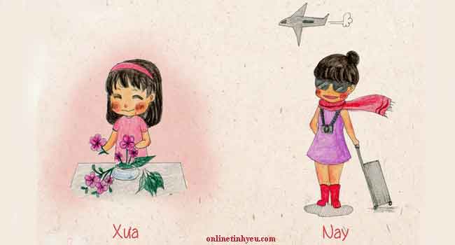 Thiếu nữ xưa và nay
