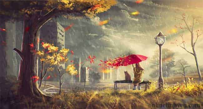 Mưa rơi giữa mùa thu